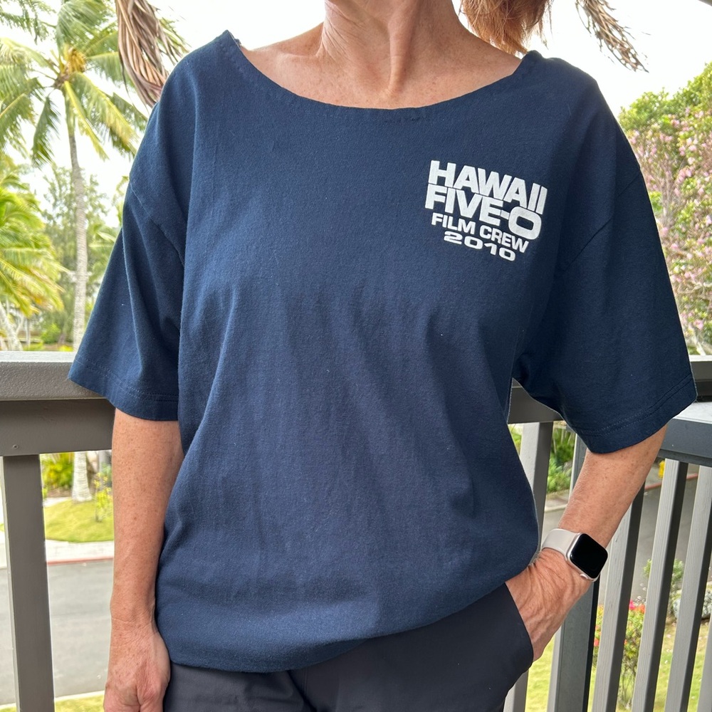 Hawaii Five-O Film Crew Navy T-Shirt